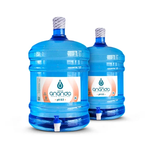 <strong>2 BIDONES - 20 LITROS (Envase + Recarga)</strong><strong>Agua Alcalina pH 8.5</strong>